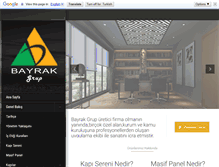 Tablet Screenshot of bayrakgrup.com